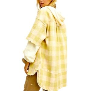 Free People / We The Free North Shore Sm Green Pink Plaid Buttondown Shirt